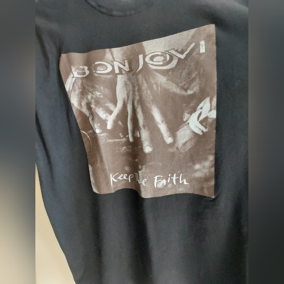 BON JOVI VINTAGE 1992/93 Keep the Faith T-Shirt. Size Large. 🎼 - Picture 2 of 10